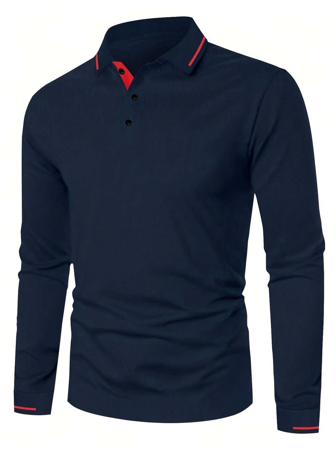 Reginald | Refined Long-Sleeve Polo Shirt