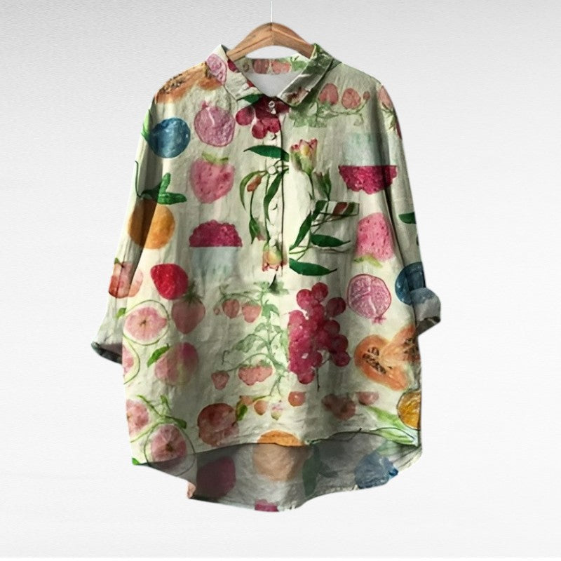 Alodie | Classic Floral Multicolour Blouse