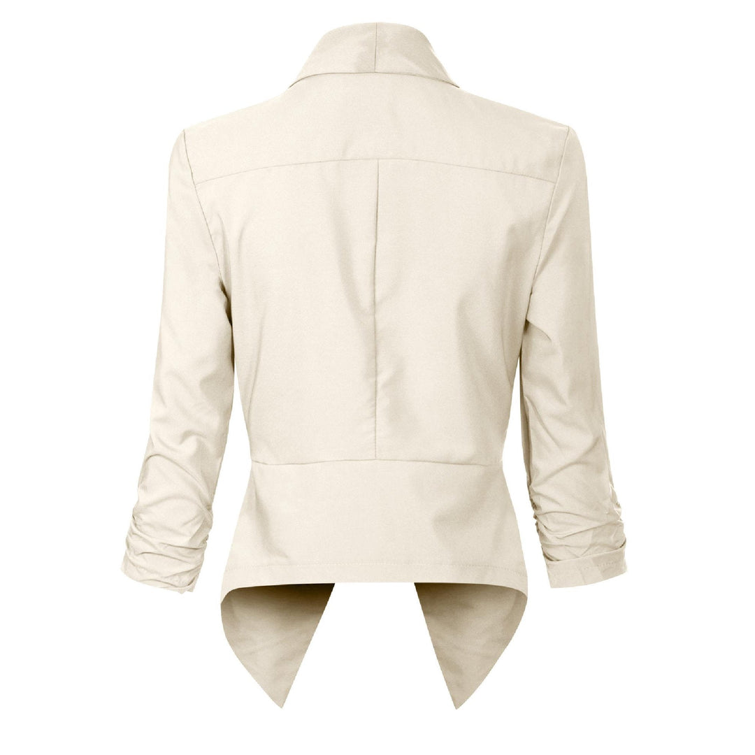 Beverly | Draped Open-Front Blazer