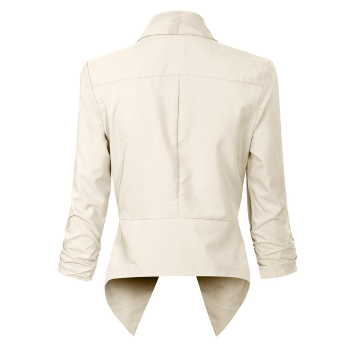 Beverly | Draped Open-Front Blazer