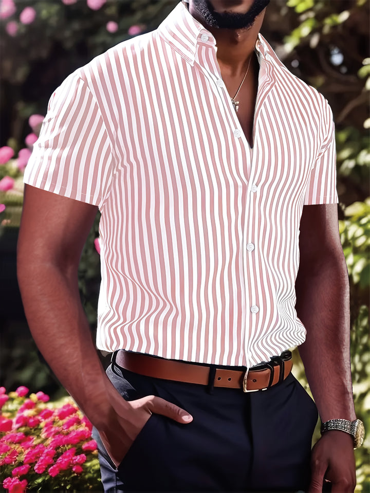 Owen | Refined Striped Short Sleeve Shirt