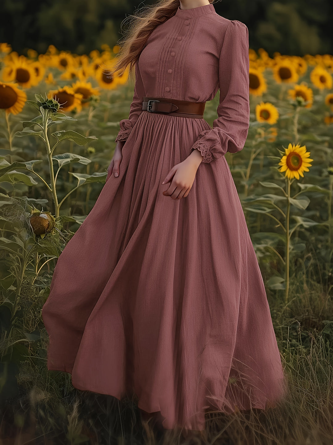 Susannah | Romantic High-Neck Maxi Dress