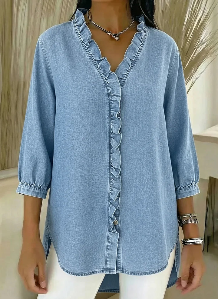 Lillian | Stylish Ruffle Mid Sleeve Blouse