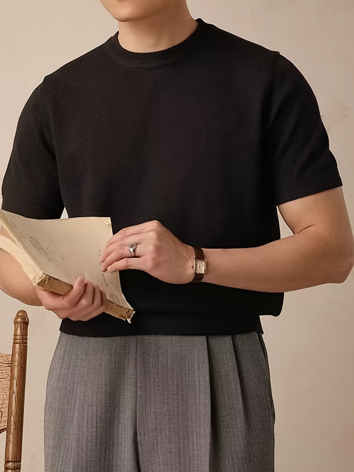 Rowland | Refined Short-Sleeve Knit Top
