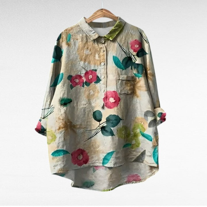 Alodie | Classic Floral Multicolour Blouse