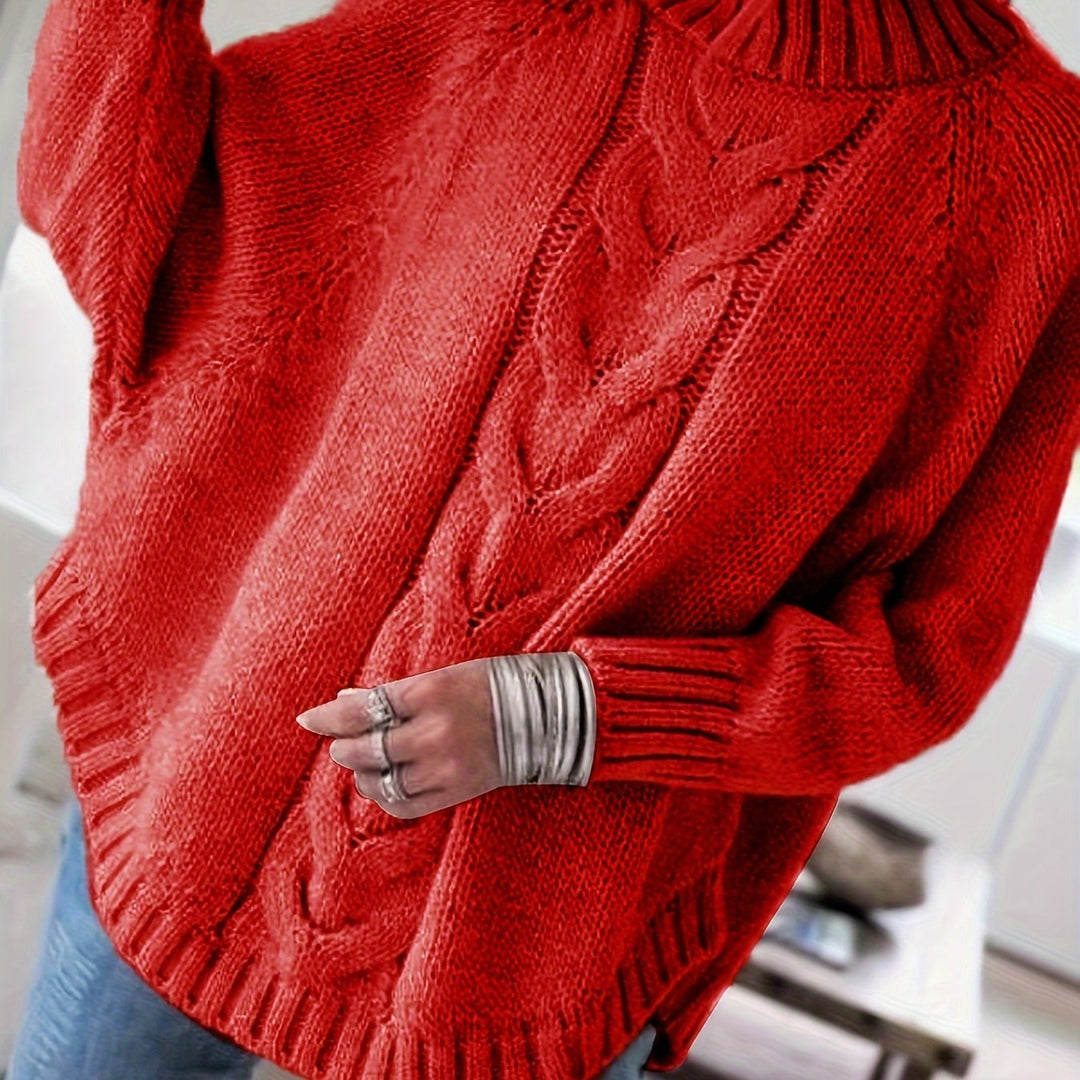 Judith | Cable-Knit High-Neck Sweater