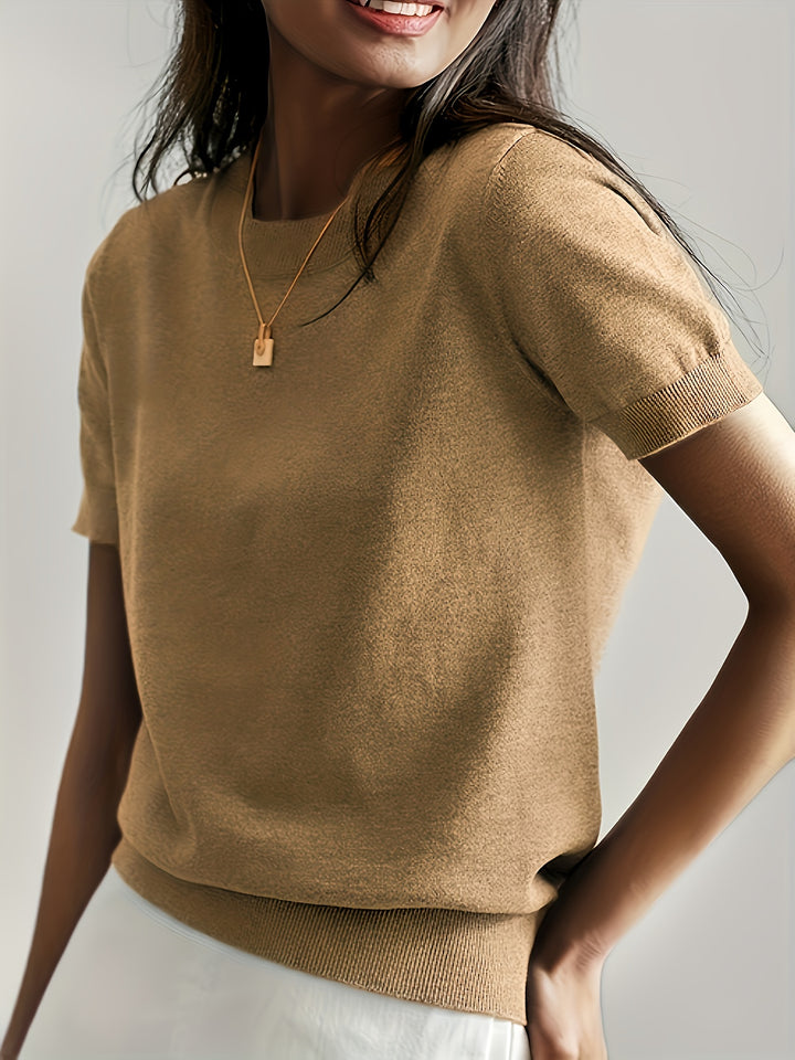 Tabitha | Softly Draped Short-Sleeve Top