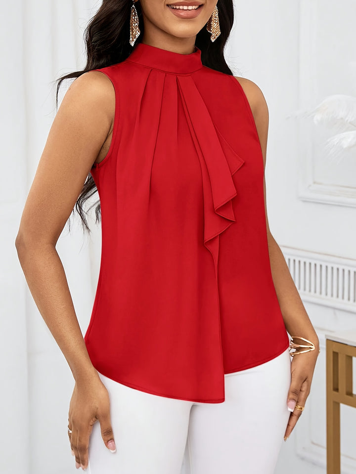 Willa | Bow-Neck Sleeveless Blouse