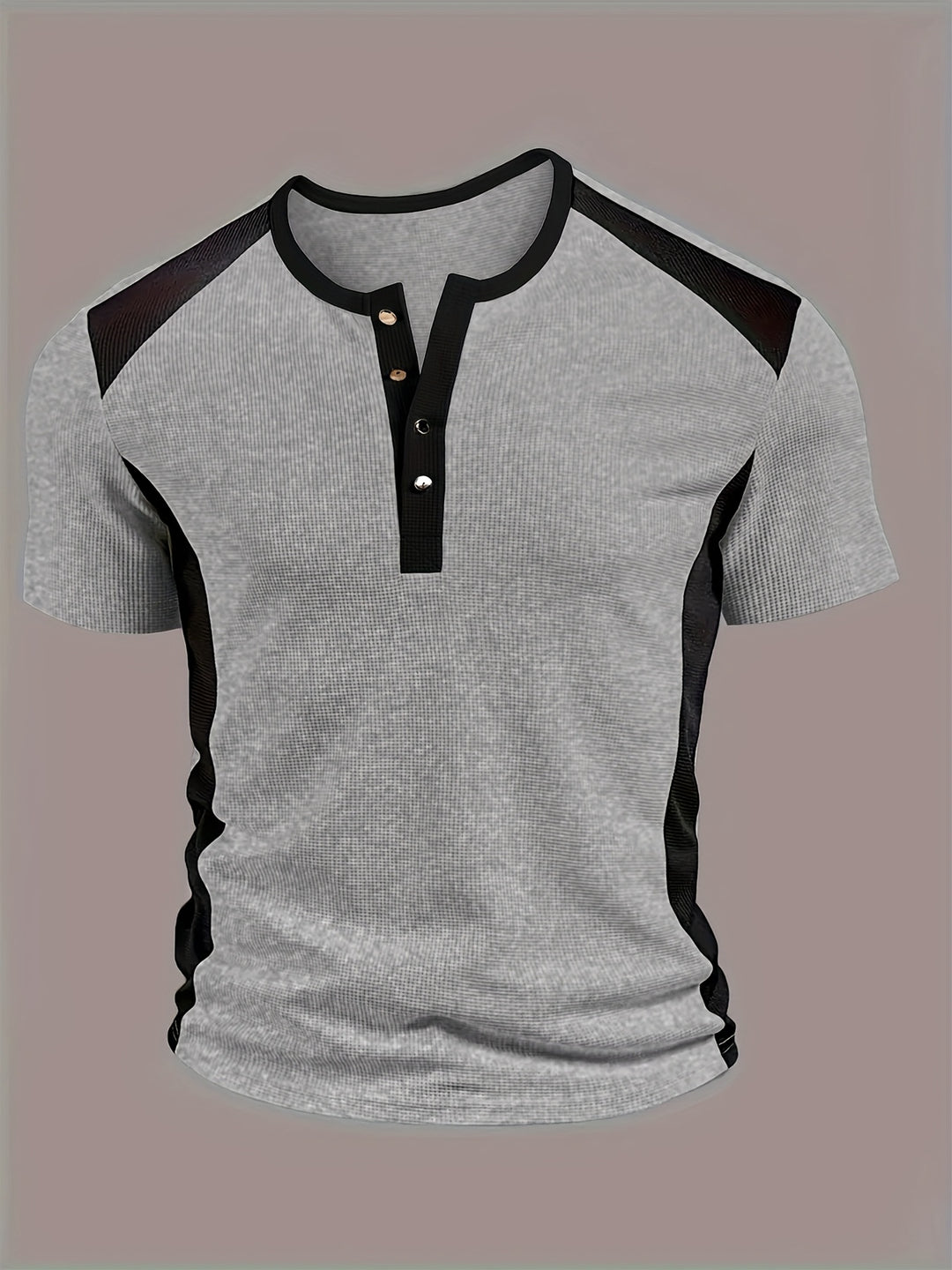 Bradford | Textured Contrast Henley