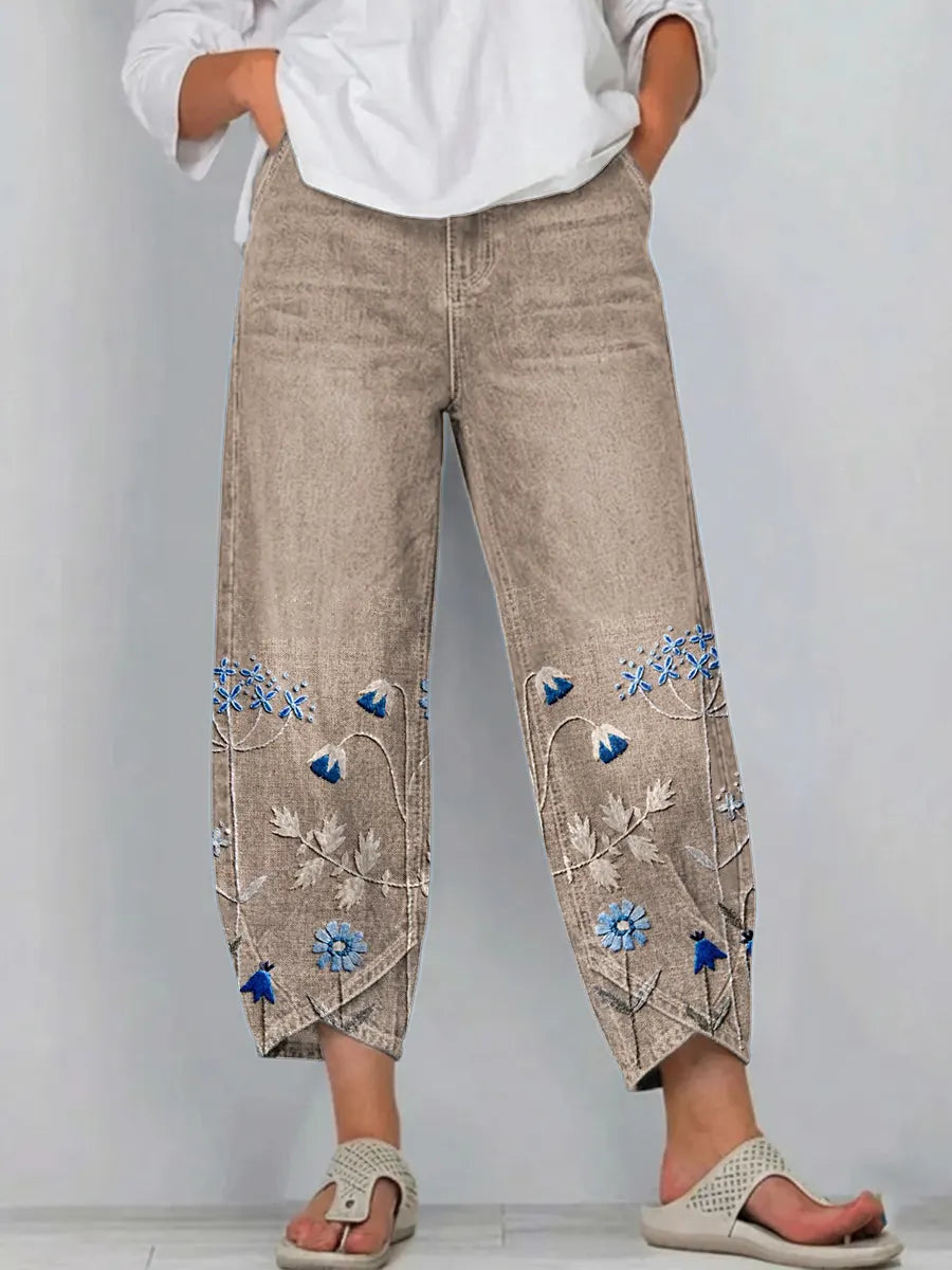 Georgina | Casual Floral Loose Pants