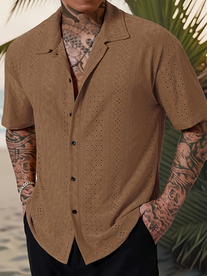 Rhett | Textured Short-Sleeve Casual Shirt