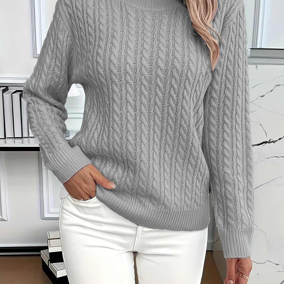 Lorelei | Cable-Knit Round Neck Sweater