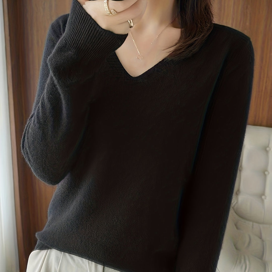 Deborah | Relaxed V-Neck Sweater