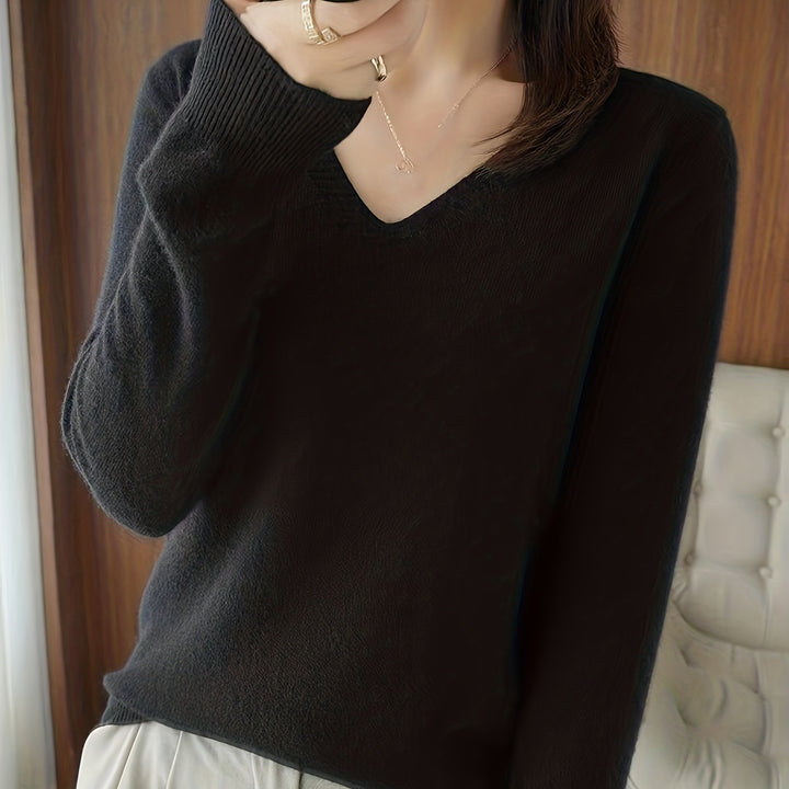 Deborah | Relaxed V-Neck Sweater