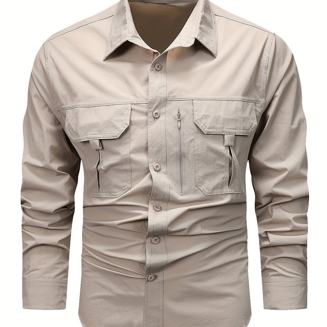 Hollis | Utility Long-Sleeve Cargo Shirt