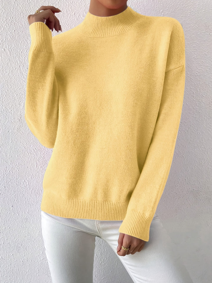 Simone | Relaxed Mock Neck Jumper
