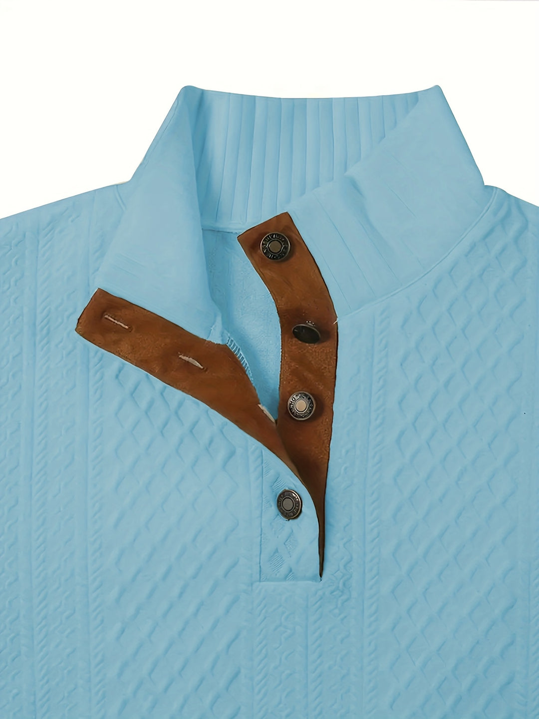 Gabriel | Textured Stand-Collar Jumper