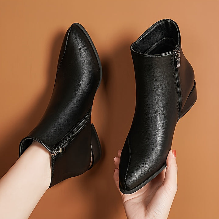 Helena | Refined Pointed-Toe Ankle Boots