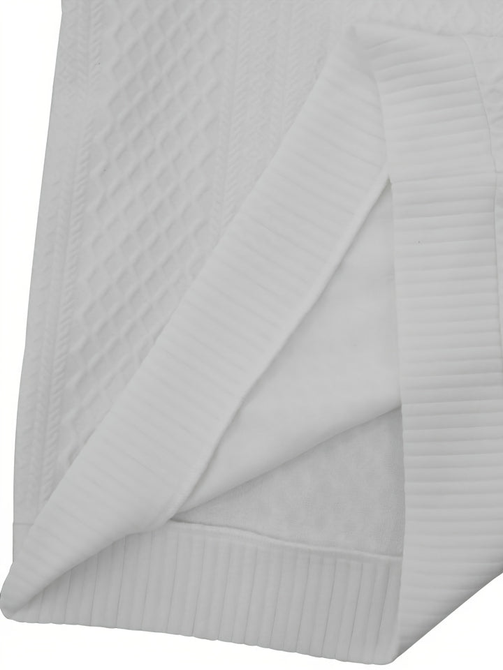 Gabriel | Textured Stand-Collar Jumper