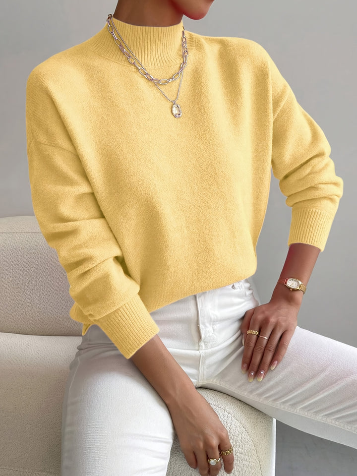 Simone | Relaxed Mock Neck Jumper
