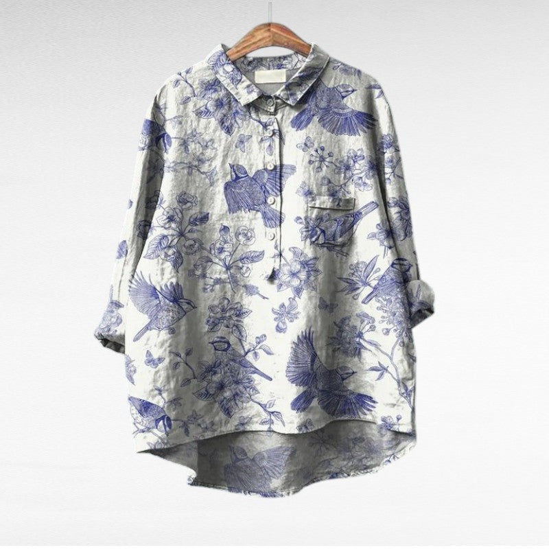 Blythe | Classic Floral Long Sleeve Blouse
