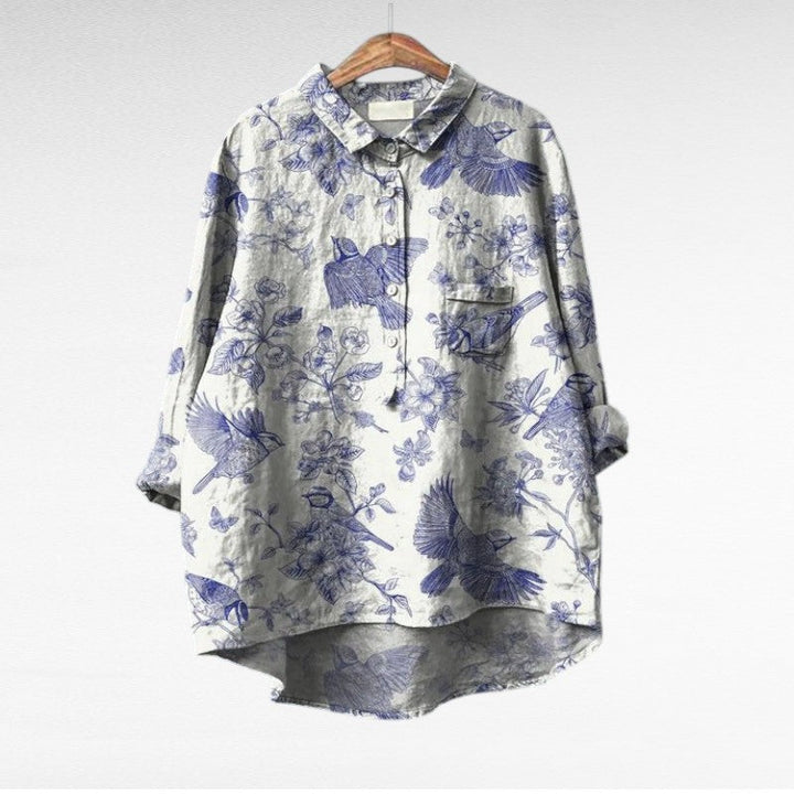 Blythe | Classic Floral Long Sleeve Blouse