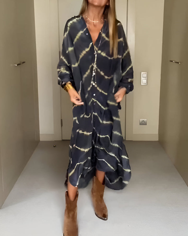 Julia | Stylish Oversized V-Neck Dress