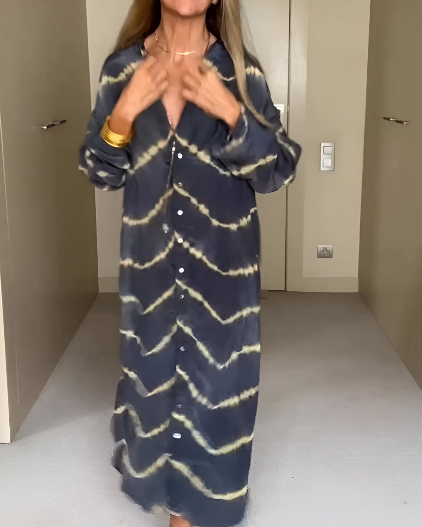 Julia | Stylish Oversized V-Neck Dress