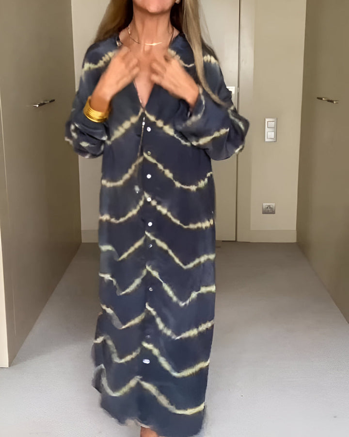 Julia | Stylish Oversized V-Neck Dress