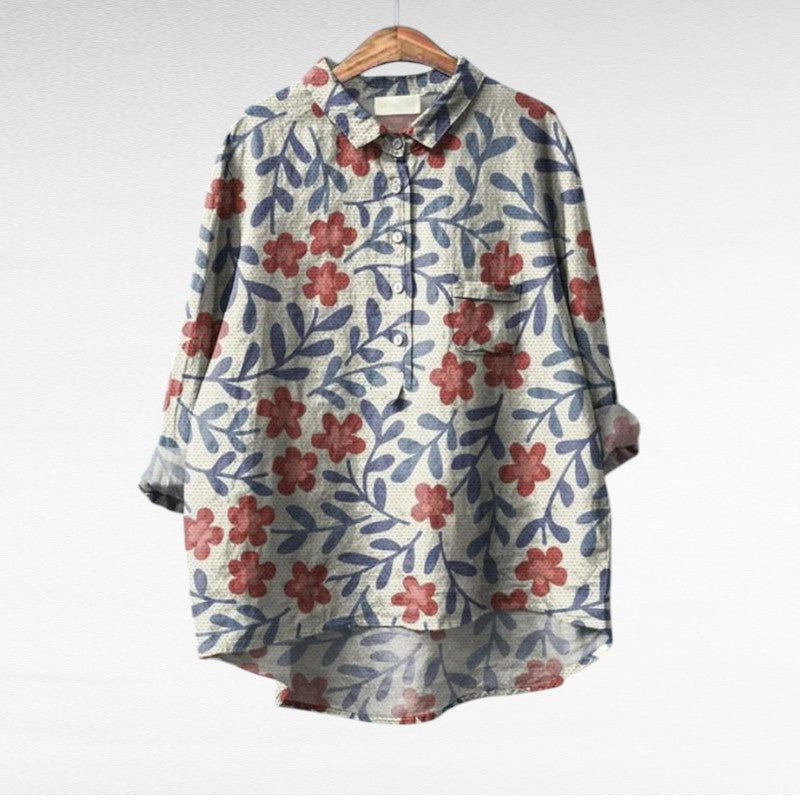 Blythe | Classic Floral Long Sleeve Blouse