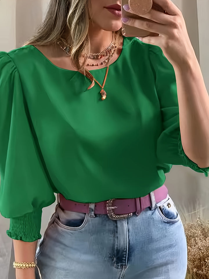 Gwyneth | Elegant Puff-Sleeve Blouse