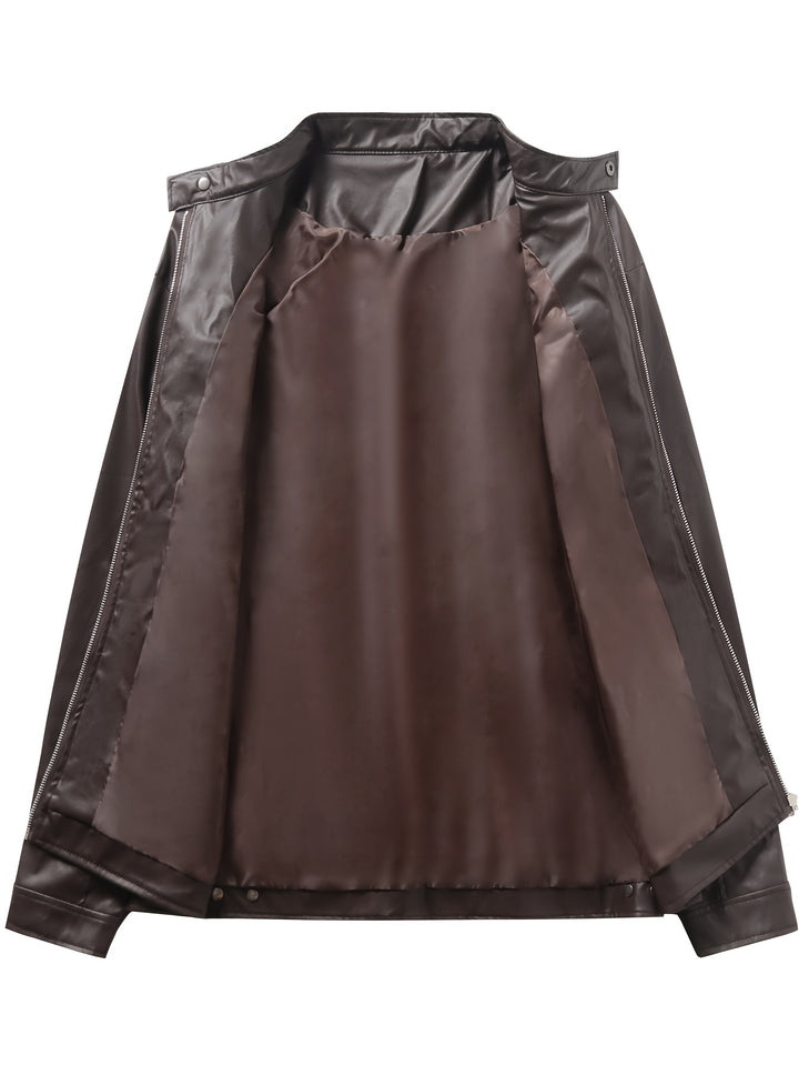 Wallace | Stand-Collar Moto Jacket