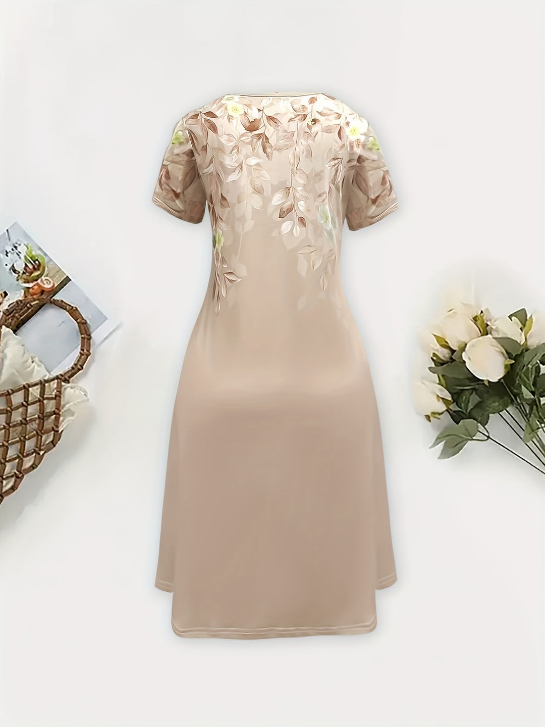 Della | Floral A-Line Midi Dress