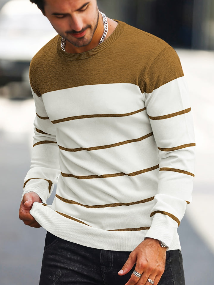 Rory | Colour-Block Striped Pullover