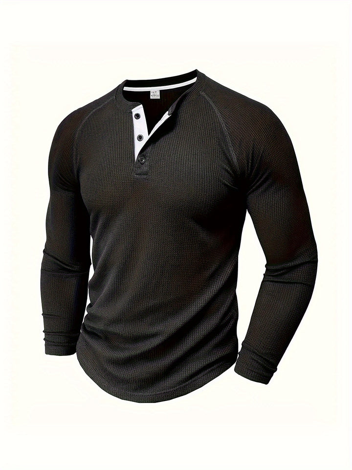Tobias | Refined Button-Placket Henley Top