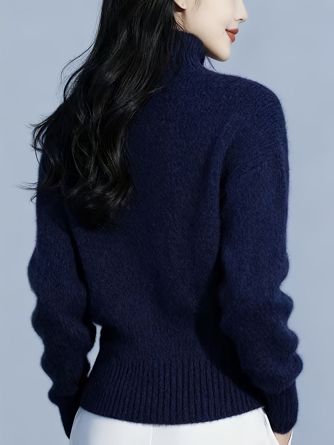Vera | High-Neck Button Cardigan
