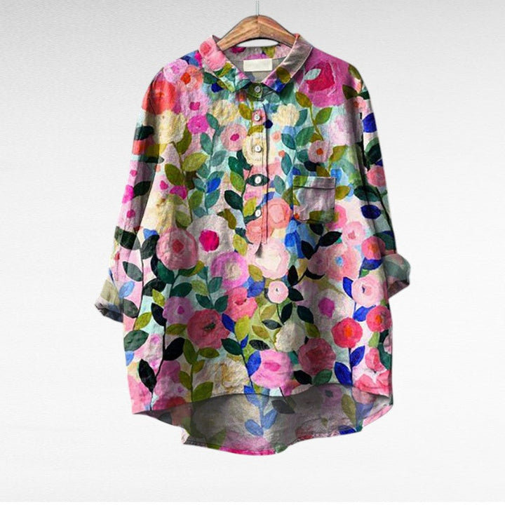Blythe | Classic Floral Long Sleeve Blouse
