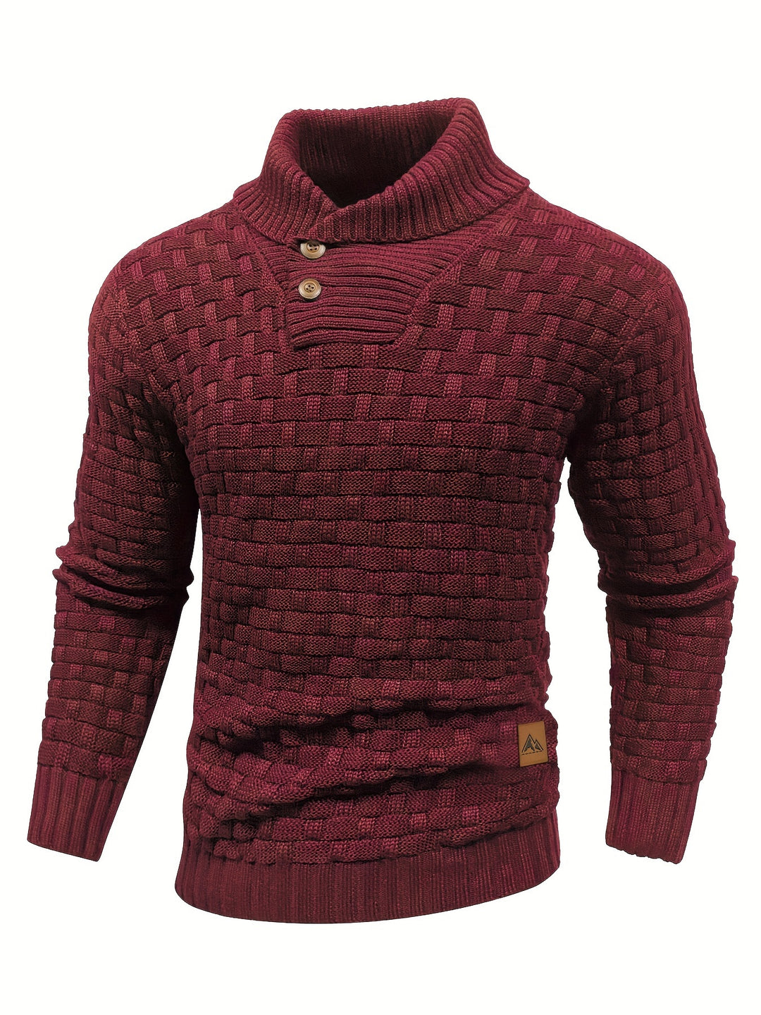 Barrett | Textured Shawl-Collar Jumper