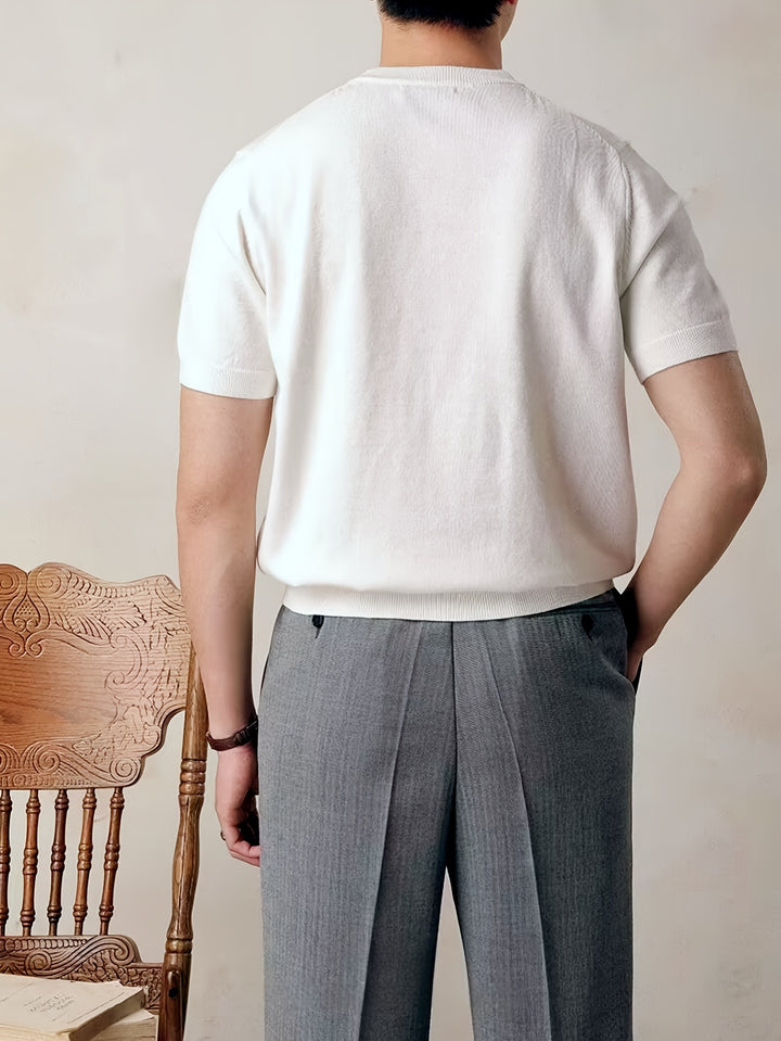 Rowland | Refined Short-Sleeve Knit Top