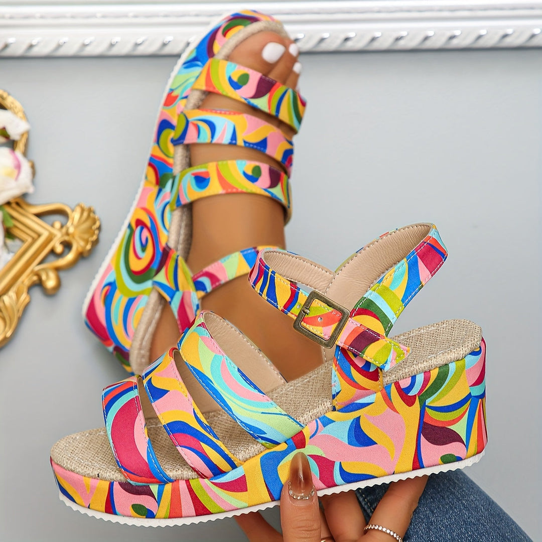 Vanessa | Stylish Platform Ankle Strap Sandals