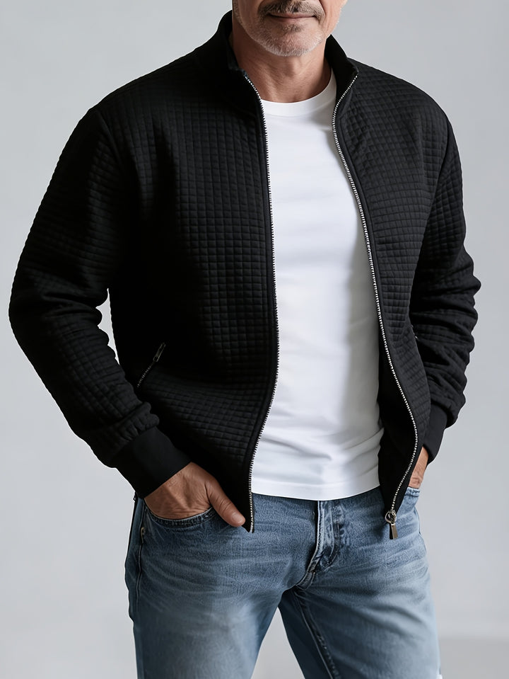 Grayson | Textured Stand-Collar Jacket