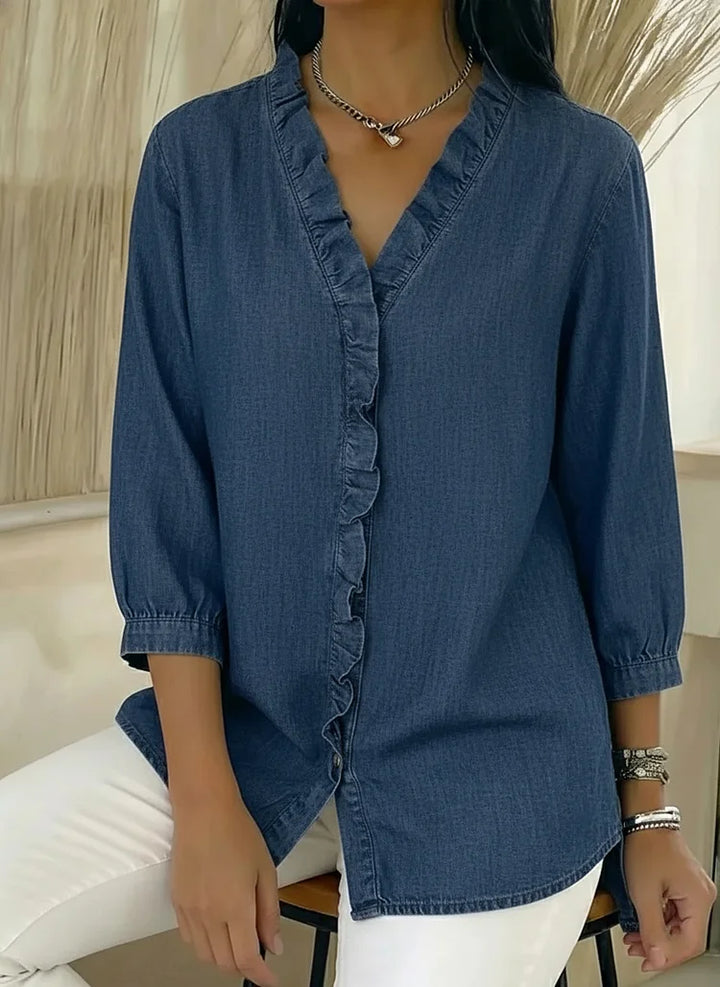 Lillian | Stylish Ruffle Mid Sleeve Blouse