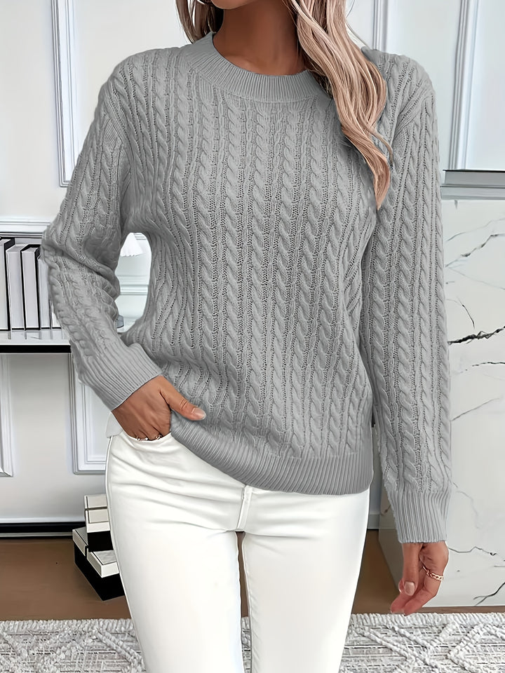 Lorelei | Cable-Knit Round Neck Sweater