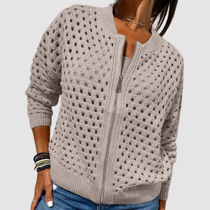 Phaedra | Premium Knitted Hole Cardigan