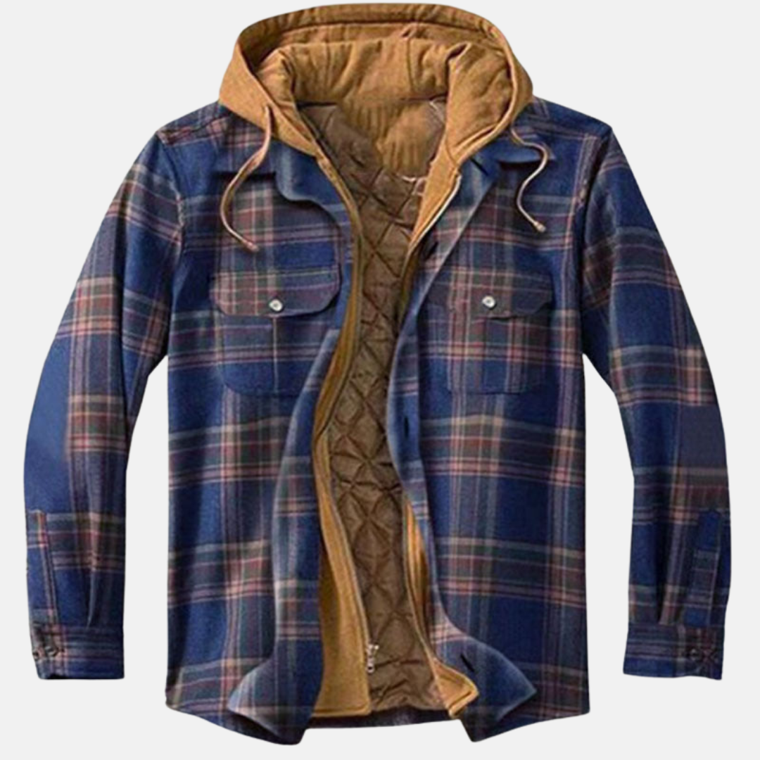 Roland | Rugged Checked Hooded Jacket