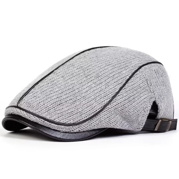 Nelson | Contrast Stitch Flat Cap