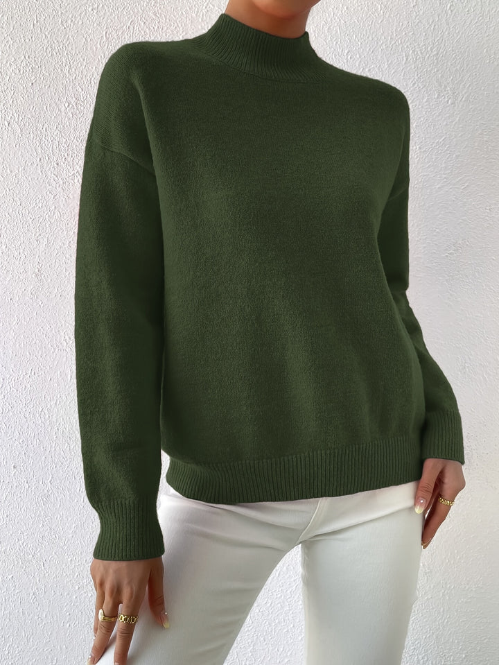 Simone | Relaxed Mock Neck Jumper