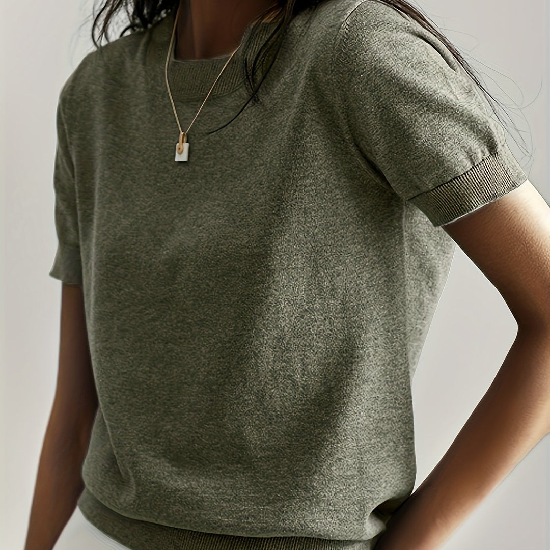 Tabitha | Softly Draped Short-Sleeve Top