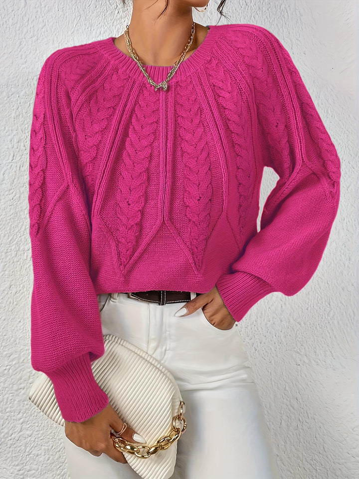 Astrid | Cable-Knit Round-Neck Sweater