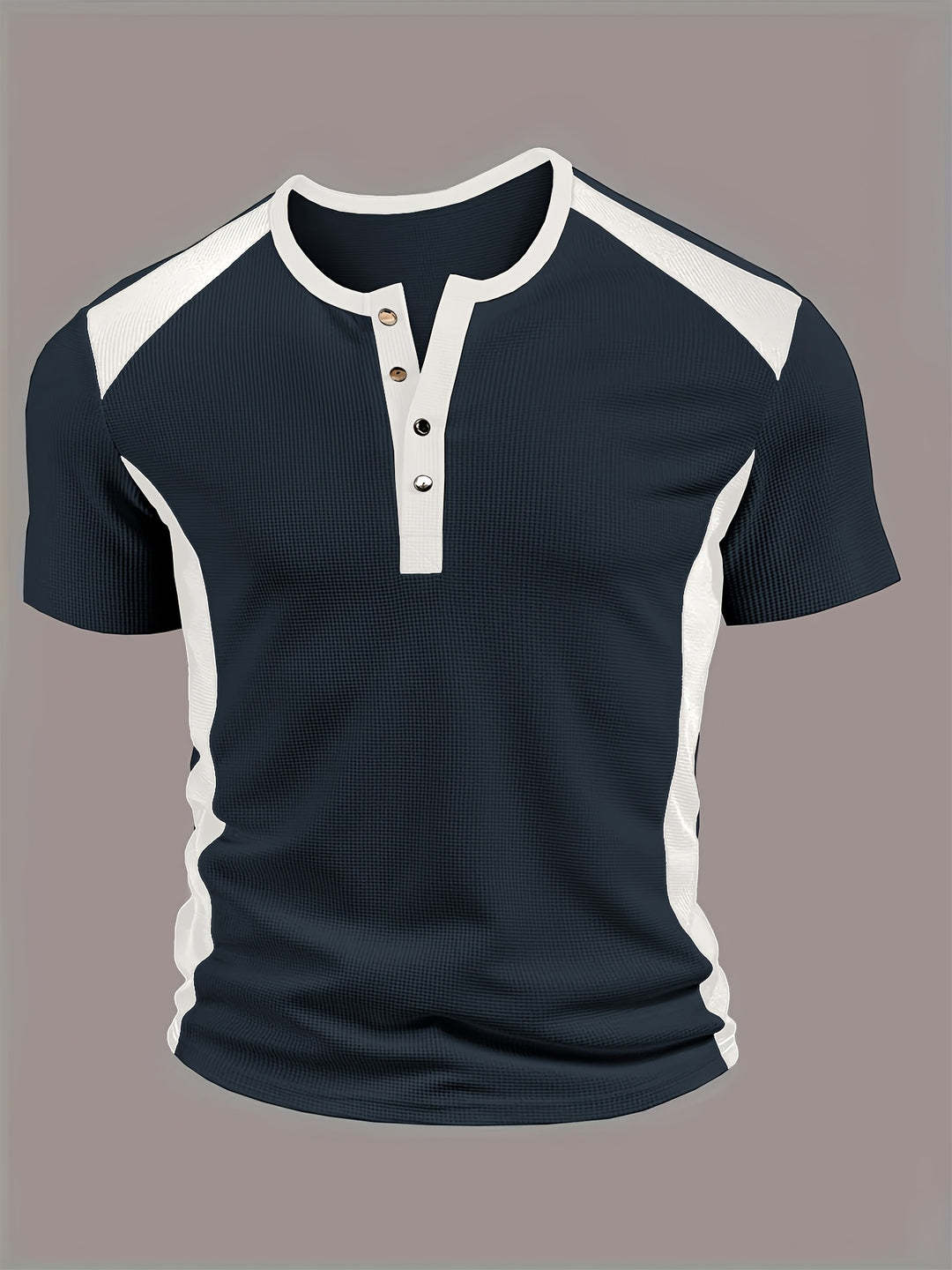 Bradford | Textured Contrast Henley